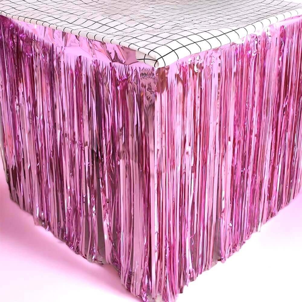 Metalic Foil Fringe Table Skirts - Table Decor | Online Party Supplies