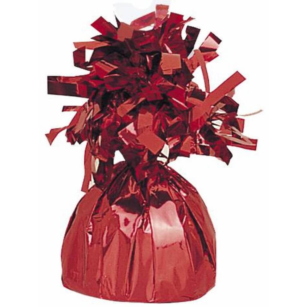 Small Foil Balloon Weight - Metallic Red