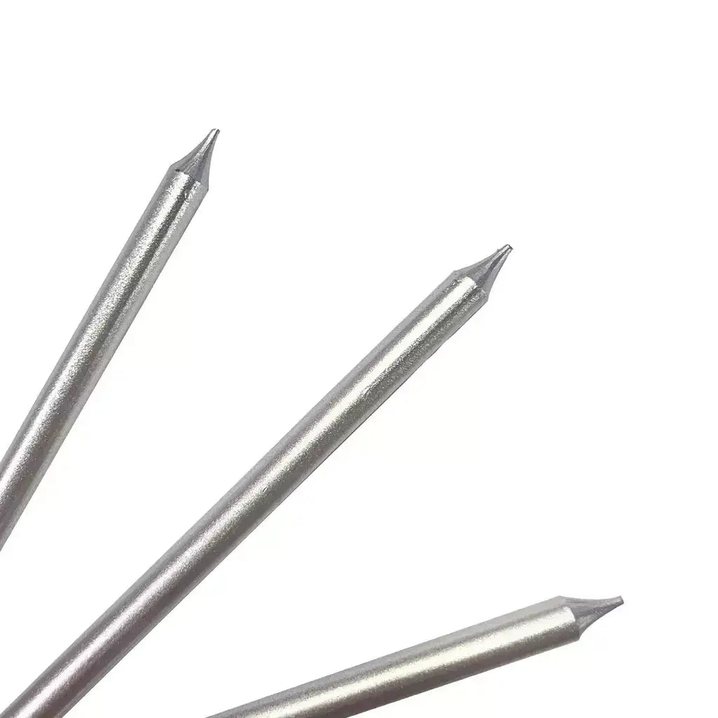 Metallic Silver Candles with Holders 12pk