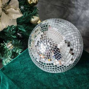 Silver Disco Mirror Ball 15cm