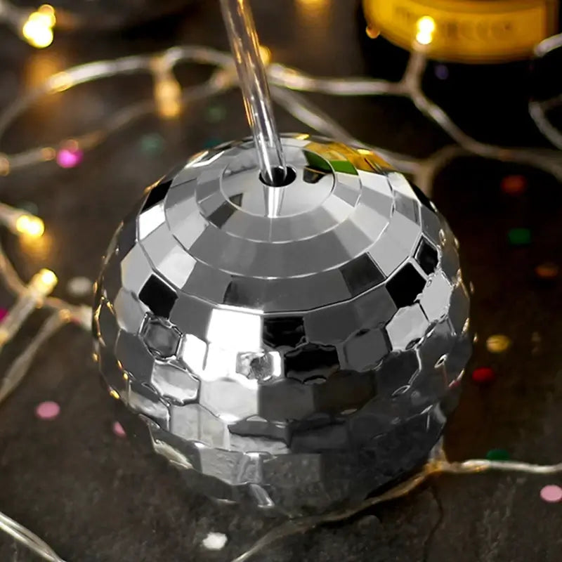 Silver Disco Ball Cocktail Cup