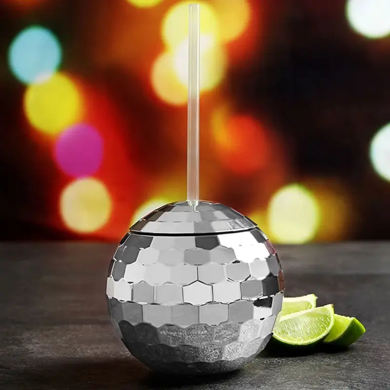 Silver Disco Ball Cocktail Cup