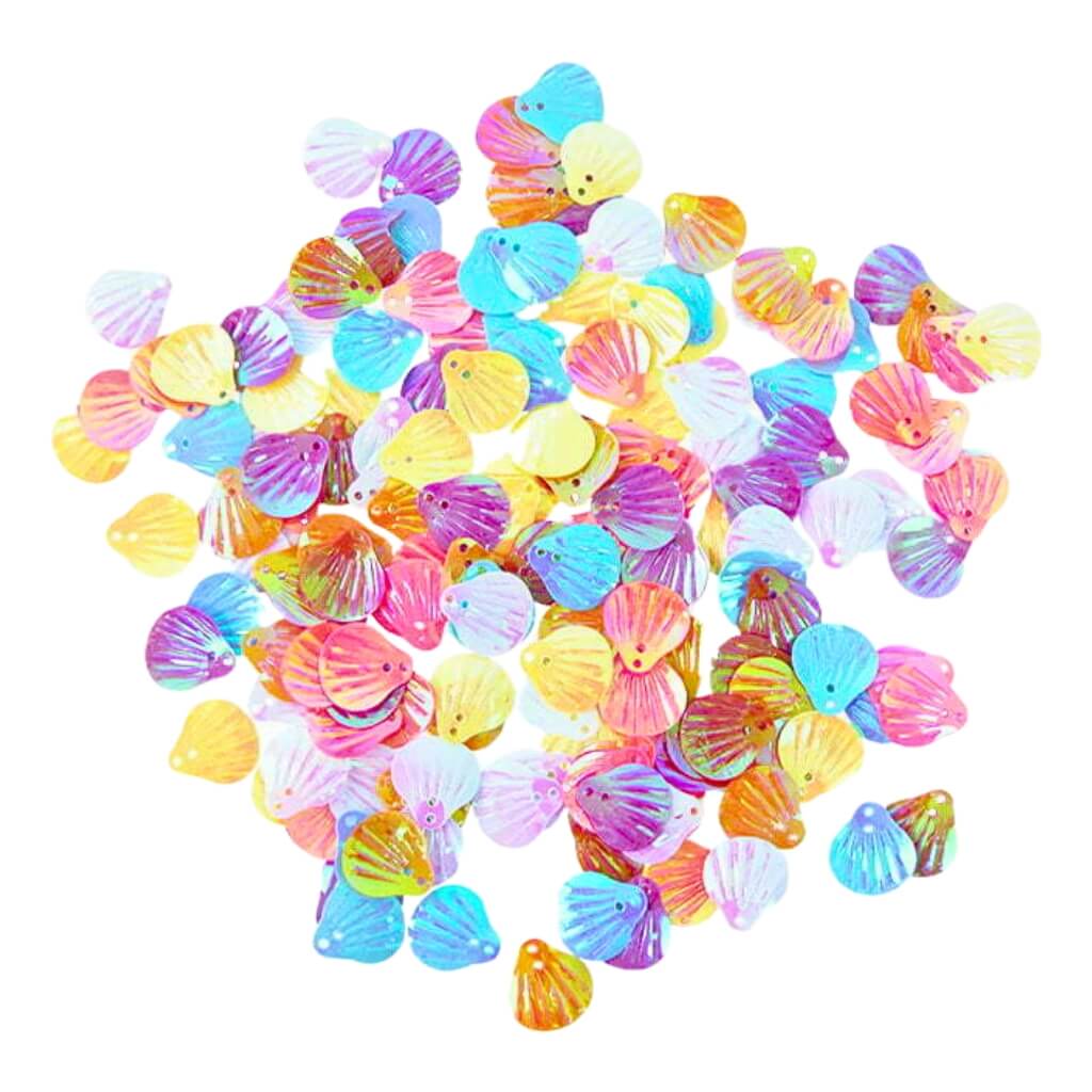 Metallic Sparkling Sea Shell Confetti Table Scatters 20g