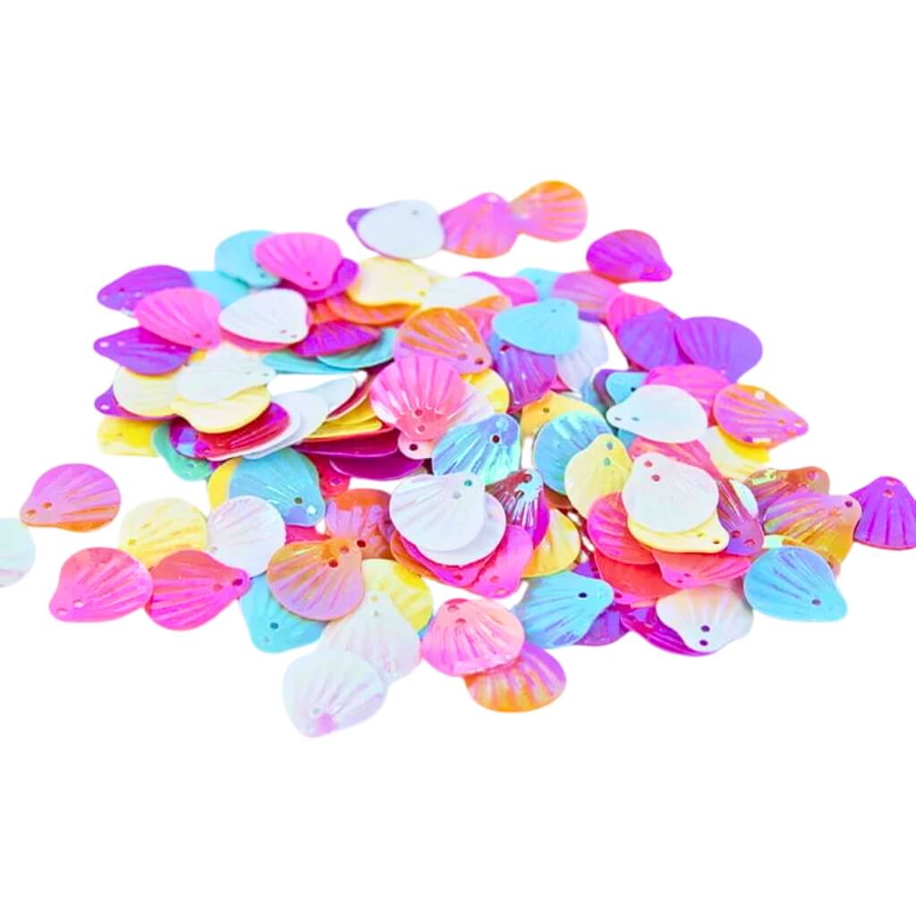 Metallic Sparkling Sea Shell Confetti Table Scatters 20g