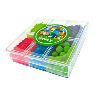 Colourful gamer cake sprinkles bento box for cupcakes