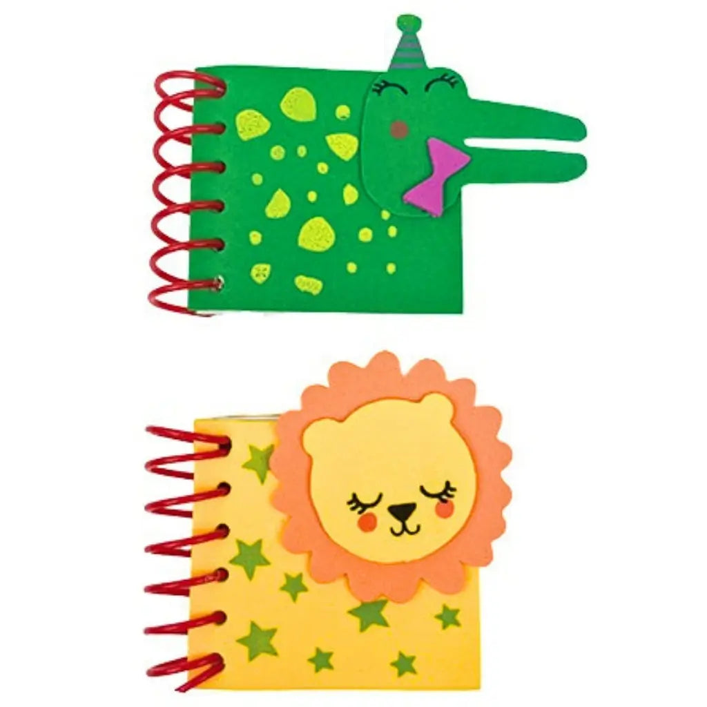 Mini animal notebooks for kids party favours