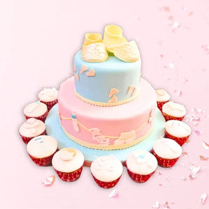 baby feet cookie cutter set for fondant and cupcake toppers