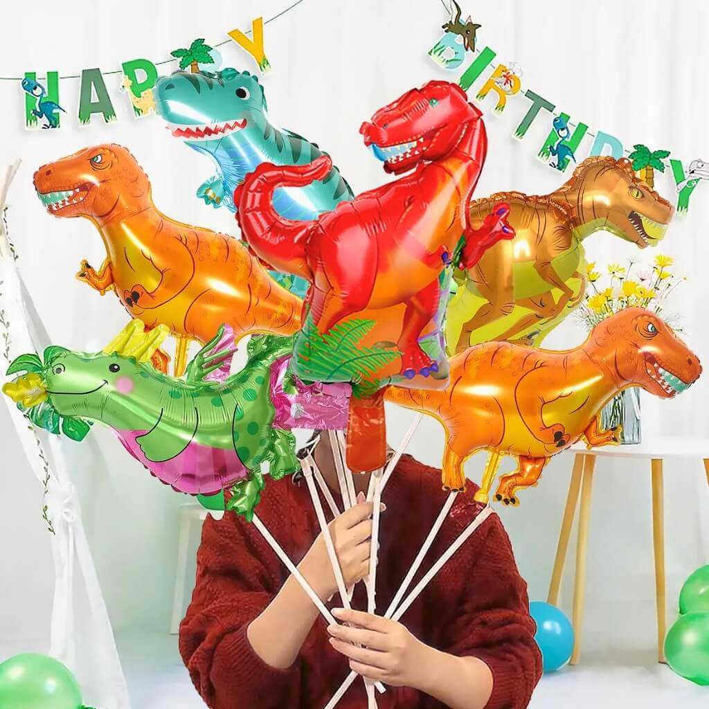 Mini Dinosaur Foil Balloon