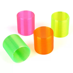 Mini Rainbow Slinky Springs 6pk party favours kids toys games