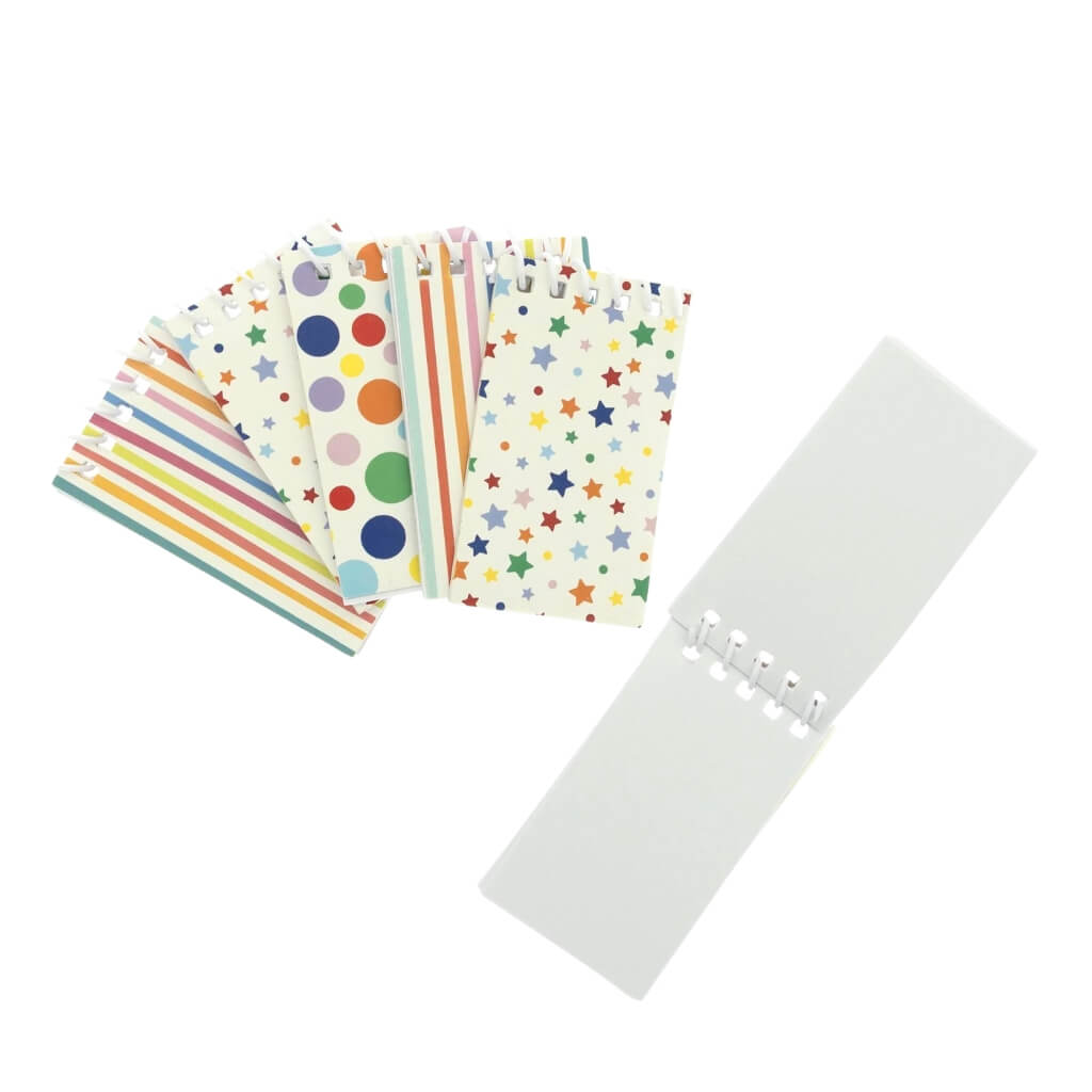 Pack of 6 Mini Spiral Notepads/ Notebooks - Birthday Party Favours for Kids