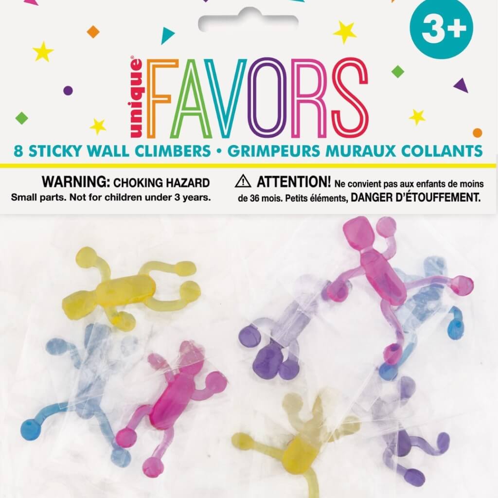 Mini Sticky Wall Climbers 8pk