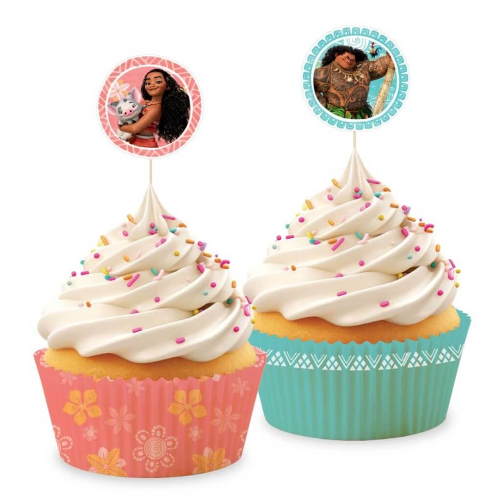 Moana Cupcake kit 24pk birthday cake decorations