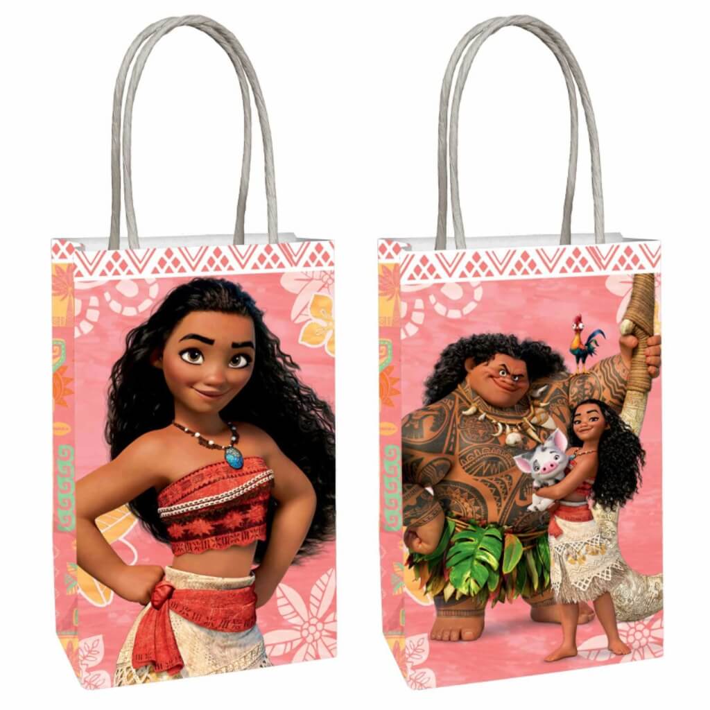 Moana Kraft Paper Bags 8pk