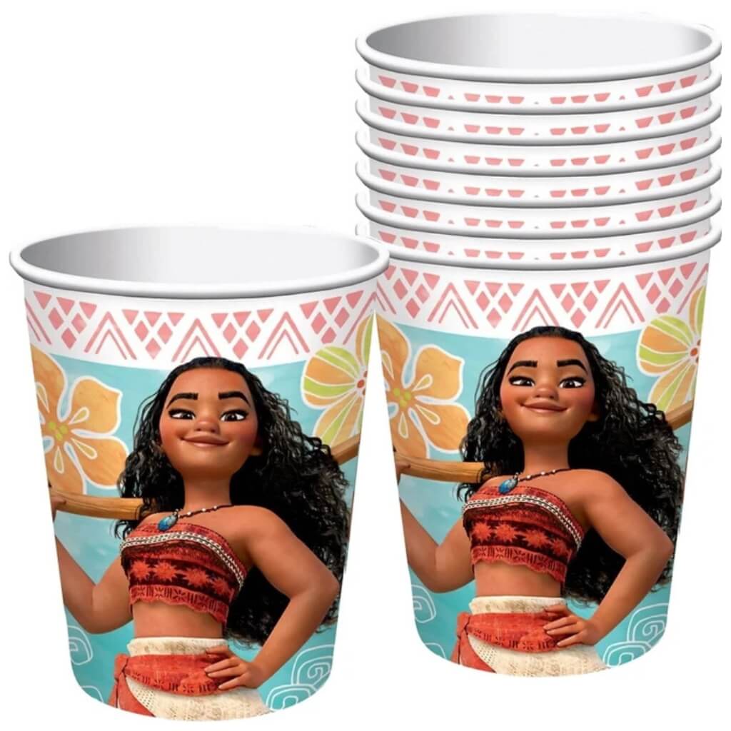 Moana Paper Cups 266ml 8pk