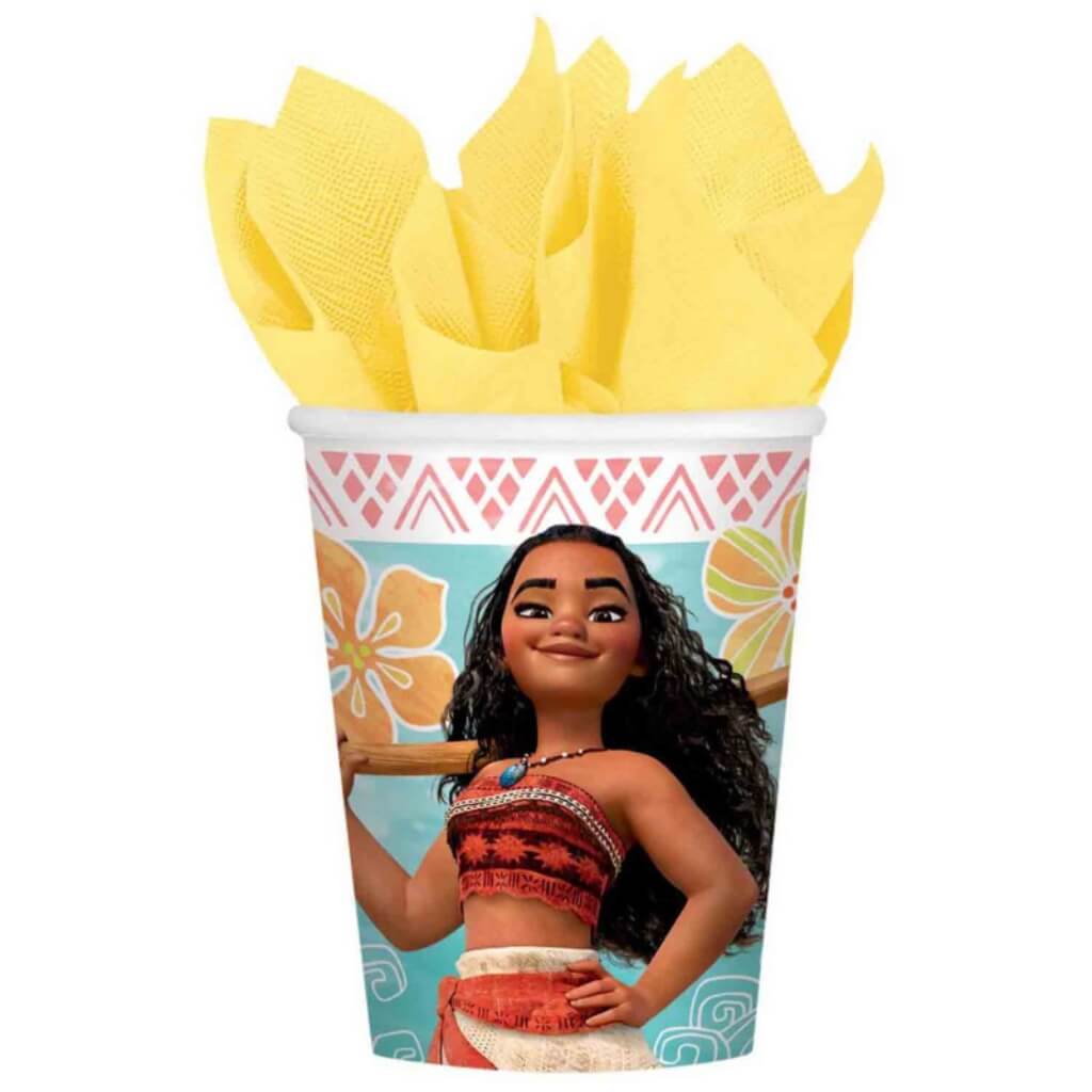 Moana Paper Cups 266ml 8pk