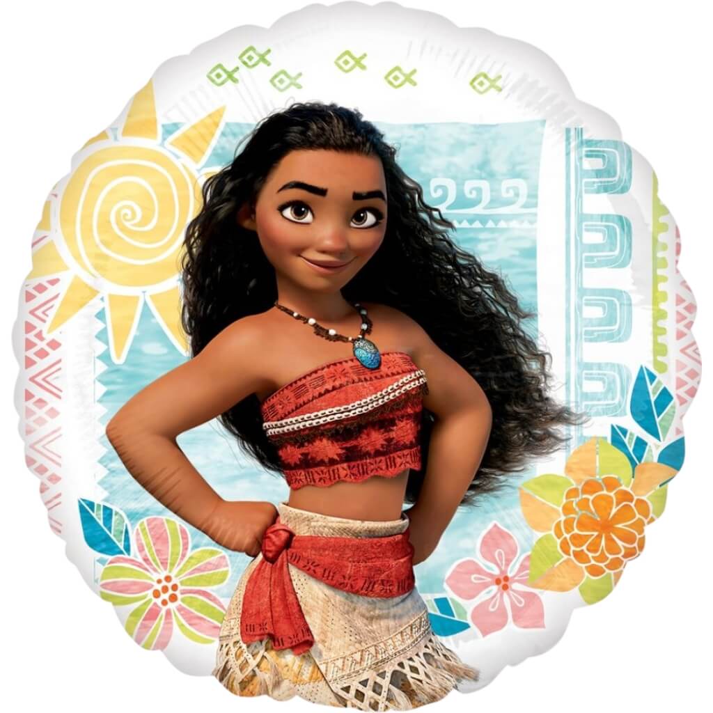 Moana Round Foil Balloon 45cm