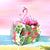 Handmade Mum & Baby Flamingoes in Spring Garden 3D Pop Up Card