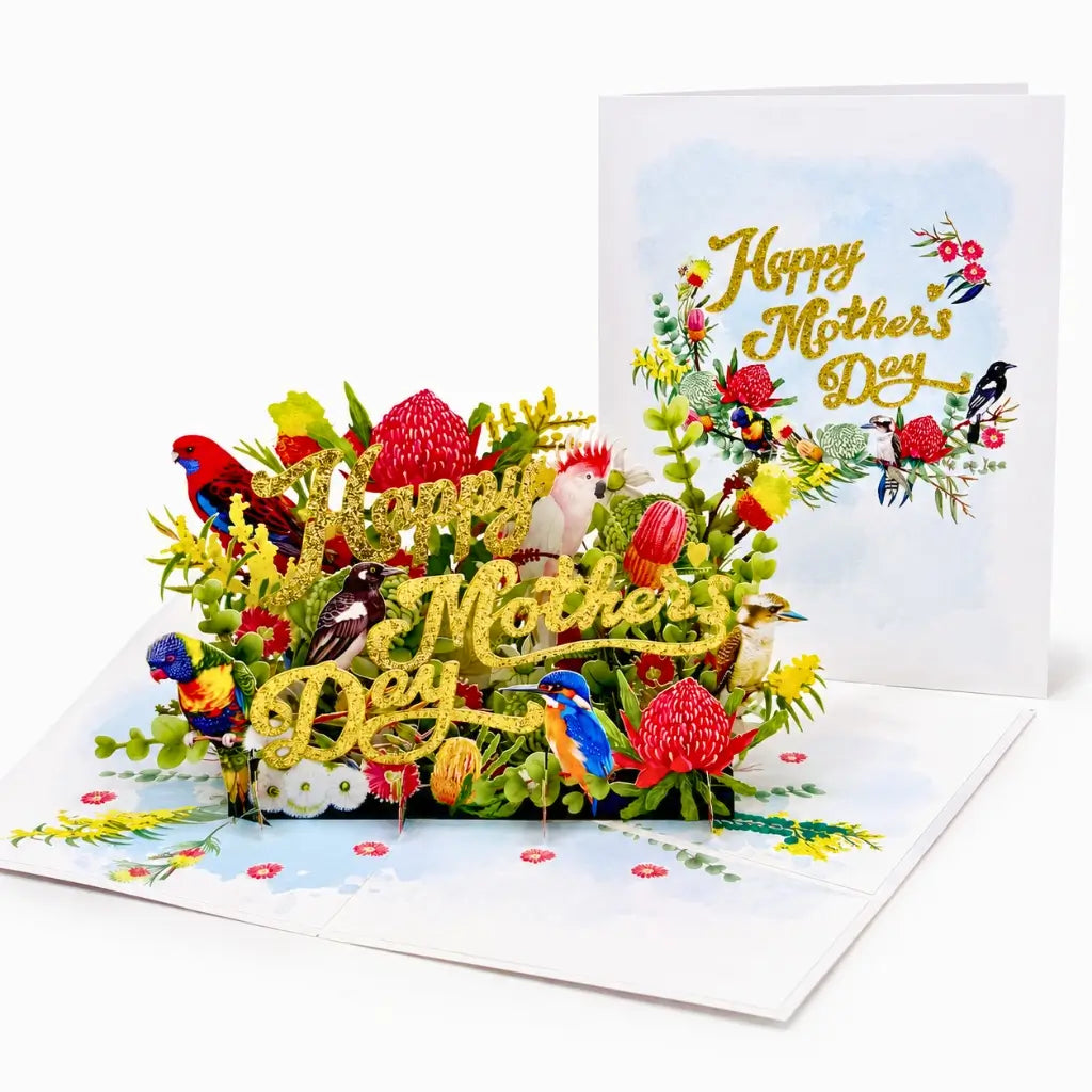 Mother’s Day Australian native flowers 3D pop up card