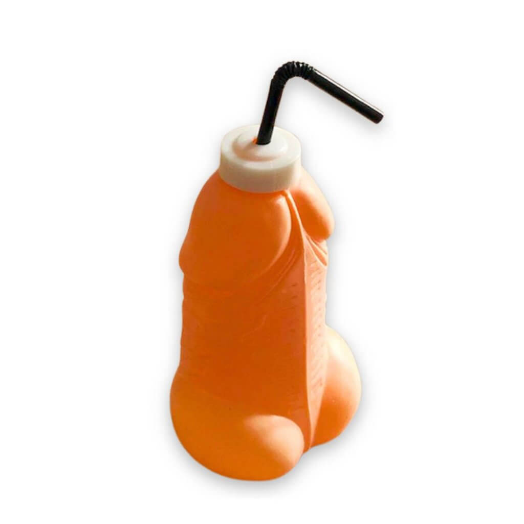 Naughty Hen Party Penis Shaped Bottle - Nude