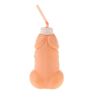 Naughty Hen Party Penis Shaped Bottle - Nude