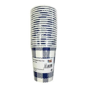 Navy Blue Gingham Paper Cups 20pk