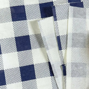 Navy Blue Gingham Lunch Paper Napkins 25pk