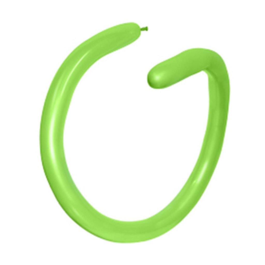 Neon Green Modelling Long Latex Balloons 10pk