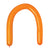 Neon Orange Modelling Long Latex Balloons 10pk