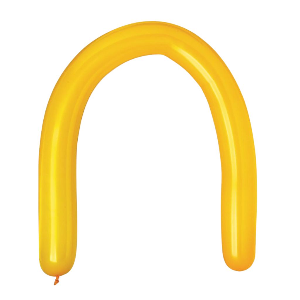 Neon Yellow Modelling Long Latex Balloons 10pk
