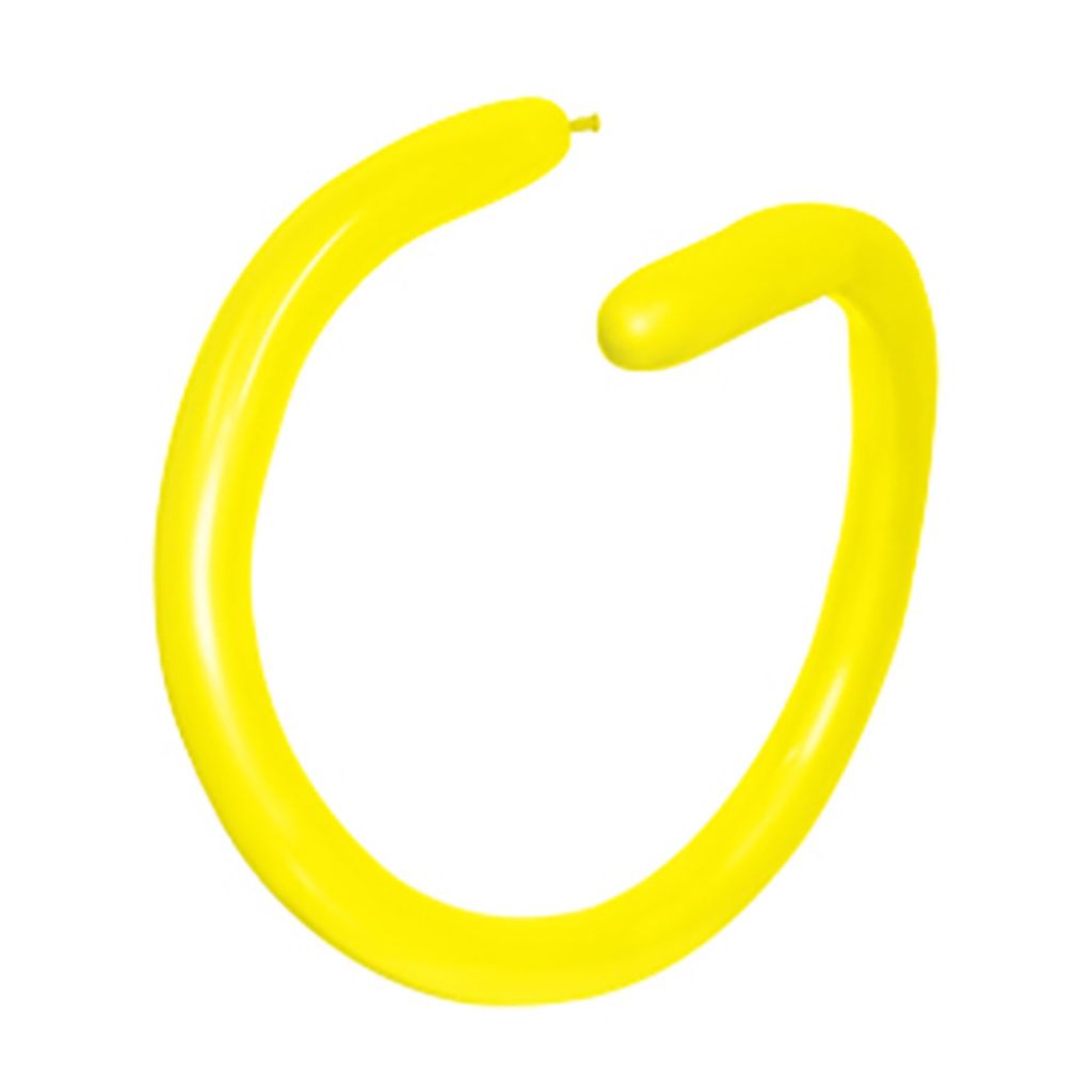 Neon Yellow Modelling Long Latex Balloons 10pk