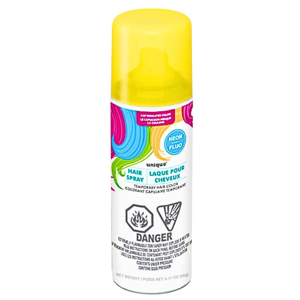 Temporary Yellow Hair Colour Spray for concerts and themed events