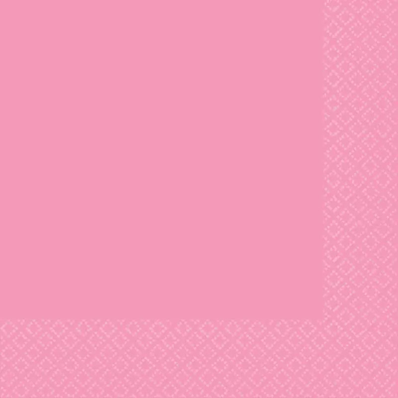 New Pink Lunch Napkins 2 Ply 40pk