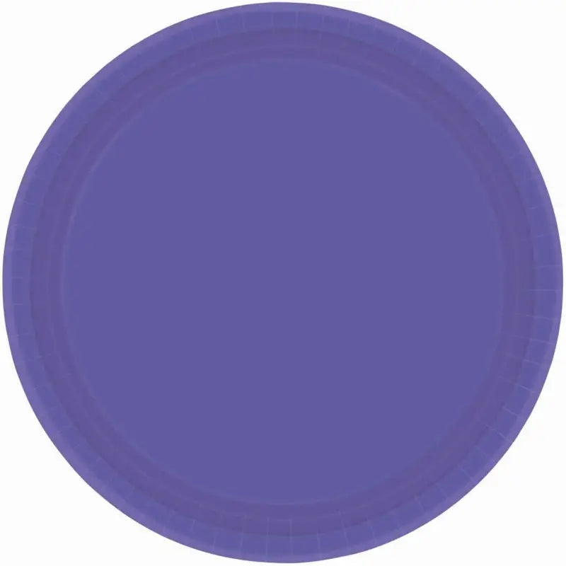New Purple Round Paper Plates 23cm 20pk