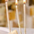 Nude and Champagne Gold Tall Marble Birthday Cake Candles 12pk