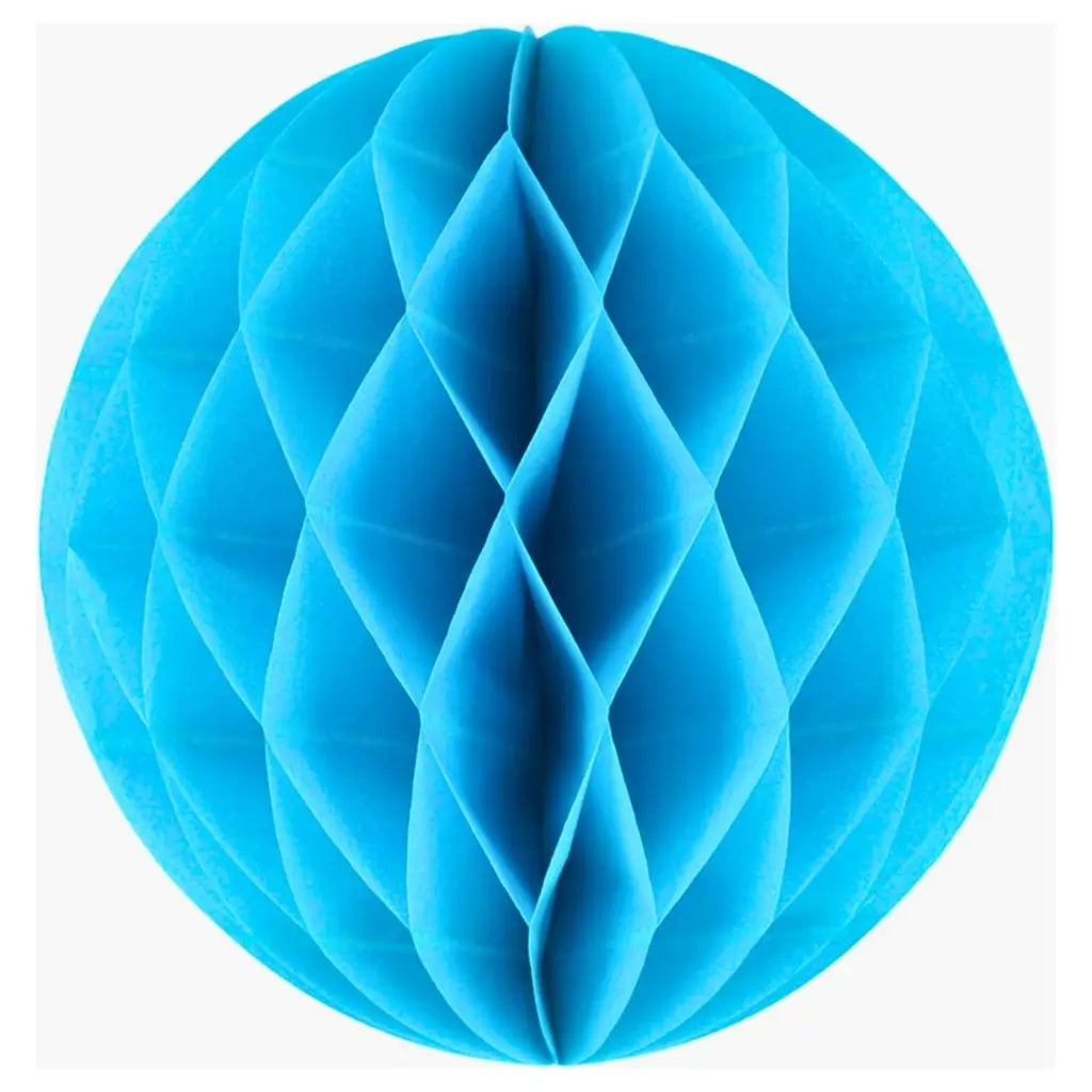 Decorative Ocean Blue Paper Honeycomb Ball