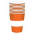Orange Construction Paper Cups 266ml 8pk