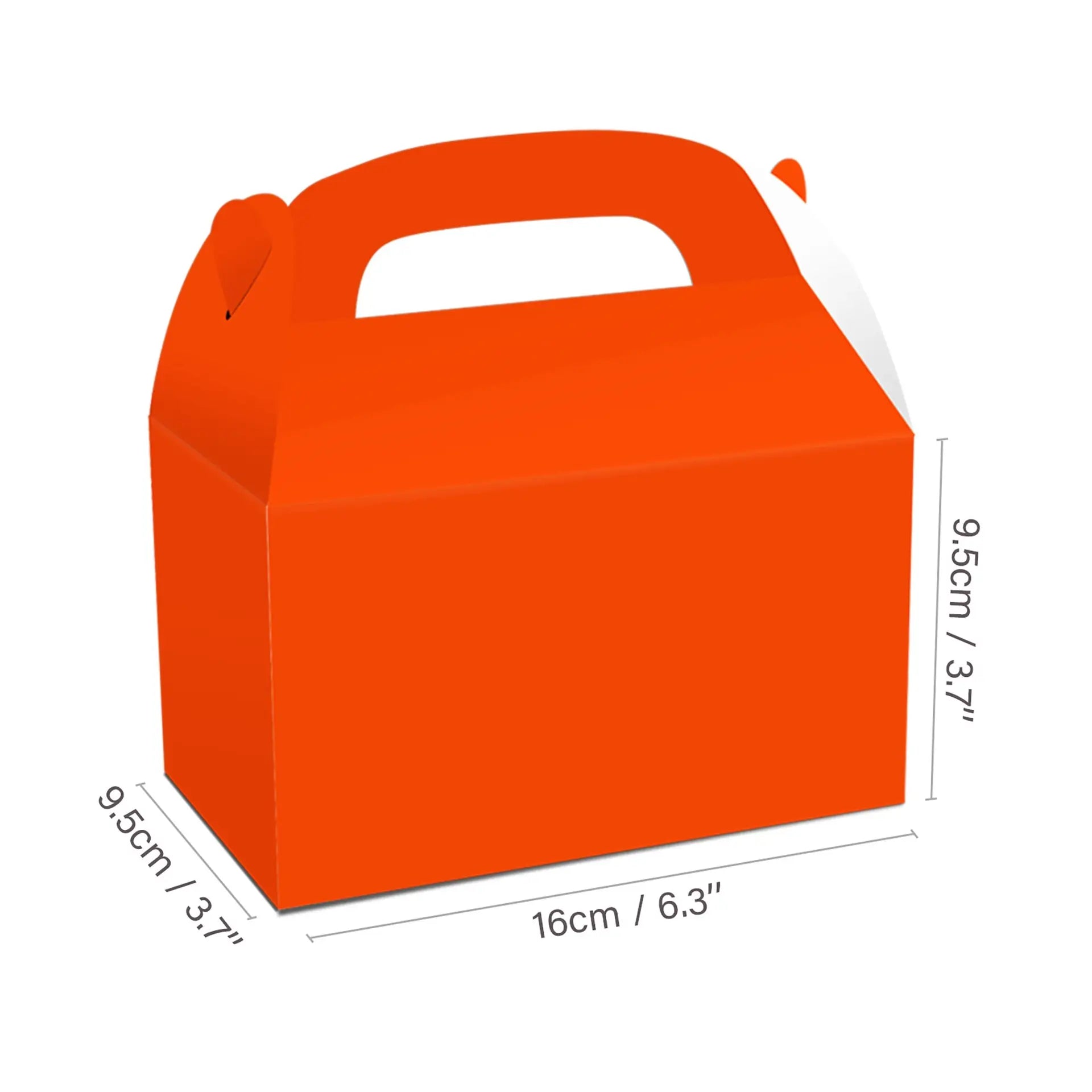 Orange Gable Lolly Gift Boxes 5pk