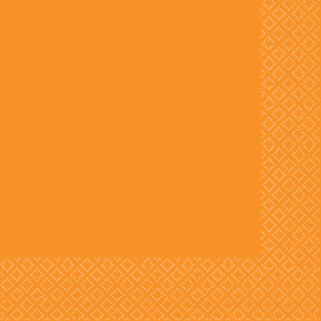Orange Lunch Napkins 2 Ply 40pk