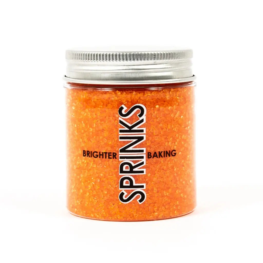 Premium edible orange sanding sugar by Sprinks