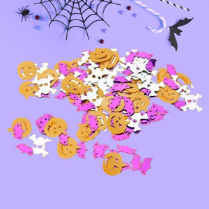 Bat Pumpkin Skull Halloween Foil Confetti 30g