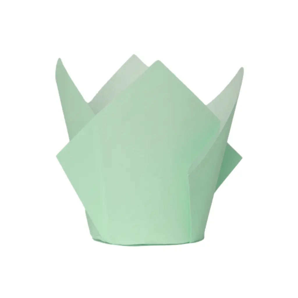Pastel Mint Green Tulip Cupcake Cases 20pk
