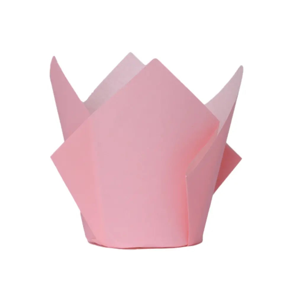 Pastel Pink Tulip Cupcake Cases 20pk
