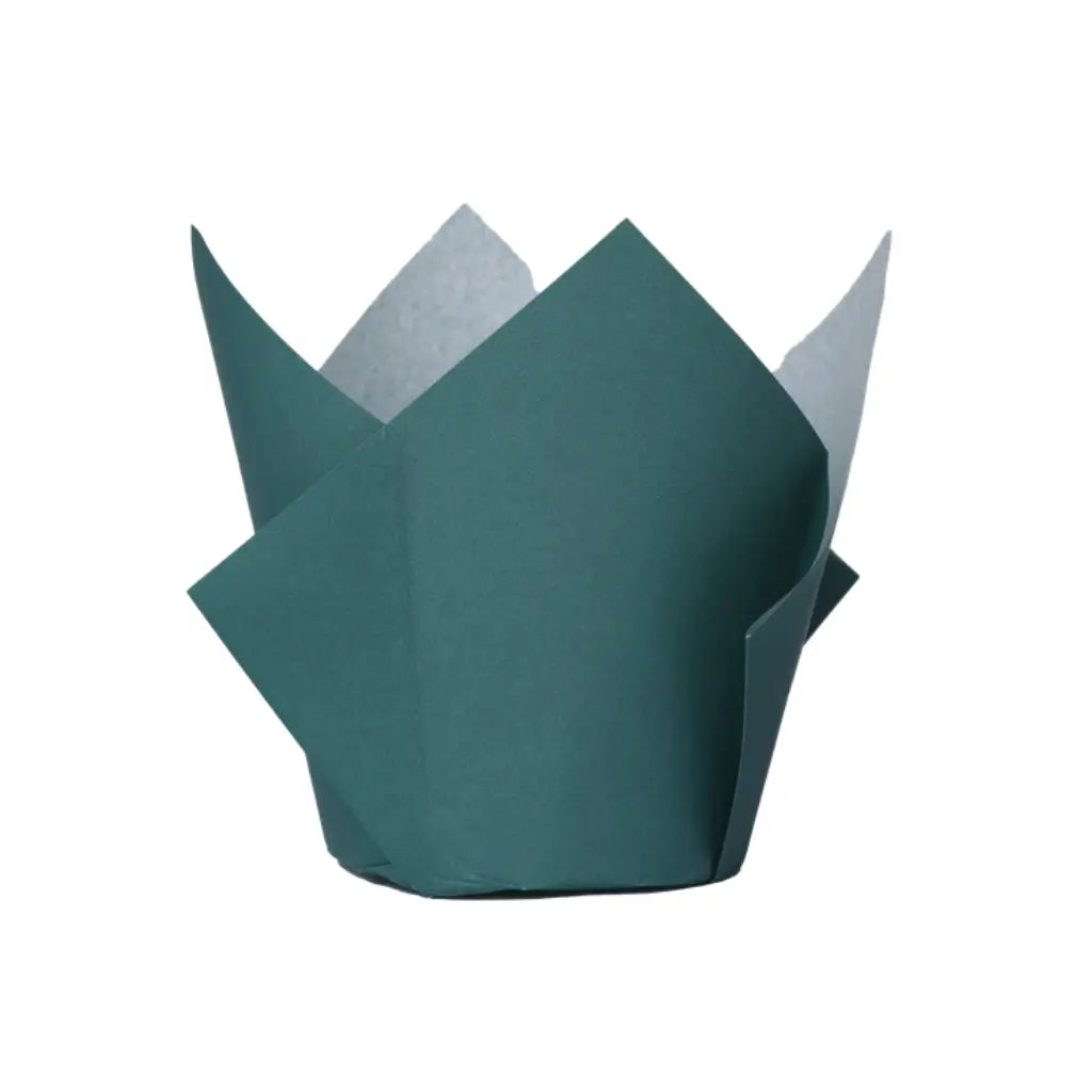 Sage Green Tulip Cupcake Cases 20pk