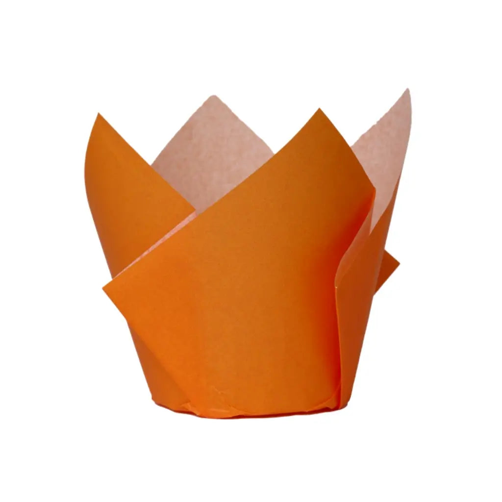 Tangerine Orange Tulip Cupcake Cases 20pk