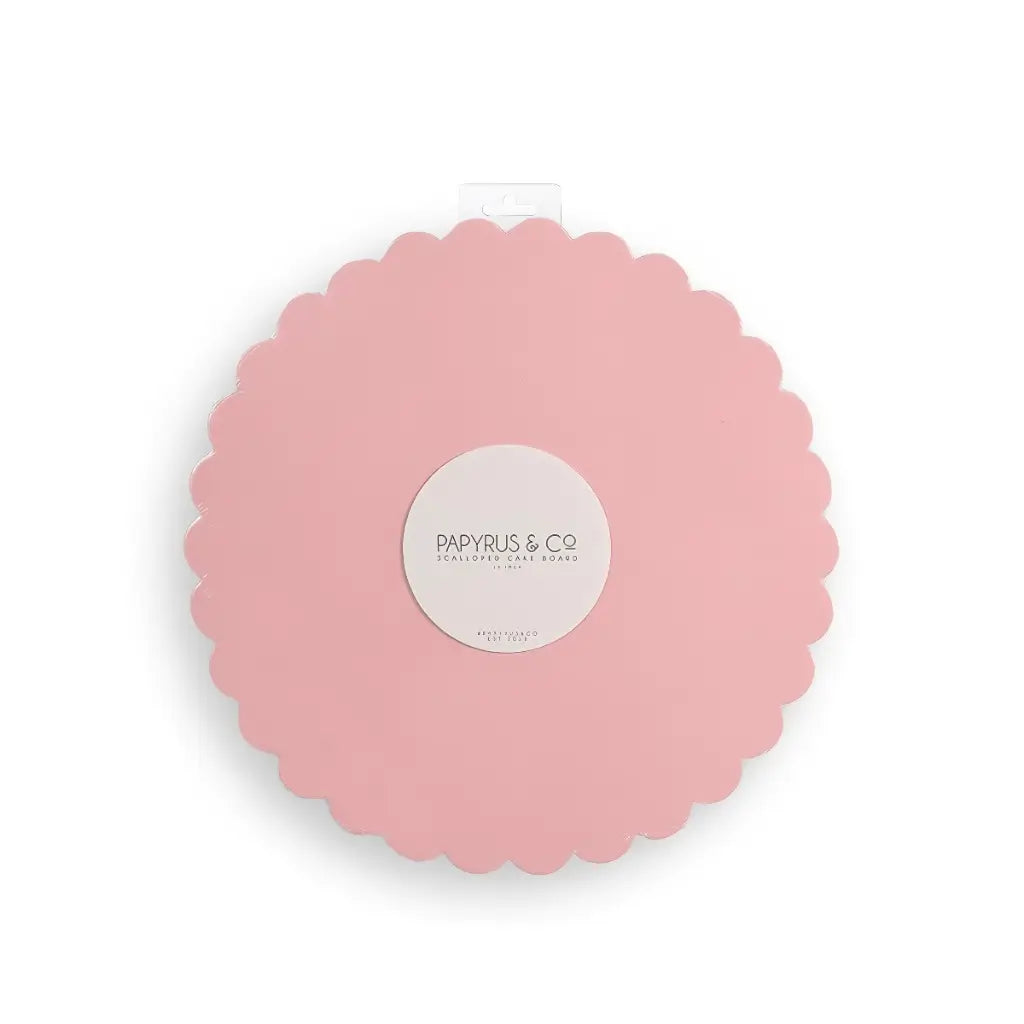 Pink 25.4cm cake board for baby showers and sweet celebrations