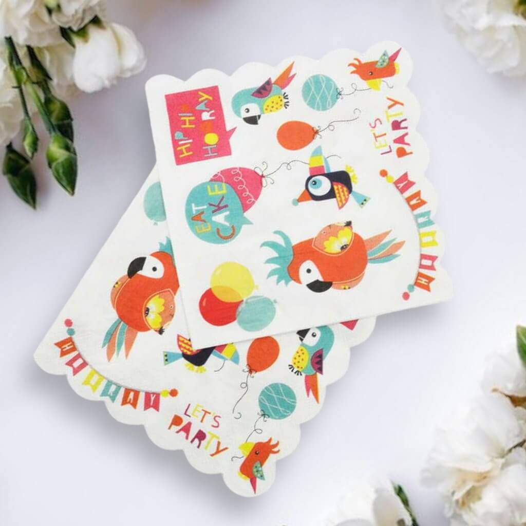 Parrot Paper Lunch Napkins 16 Pack