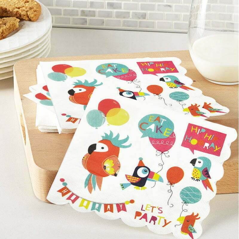 Parrot Paper Lunch Napkins 16 Pack