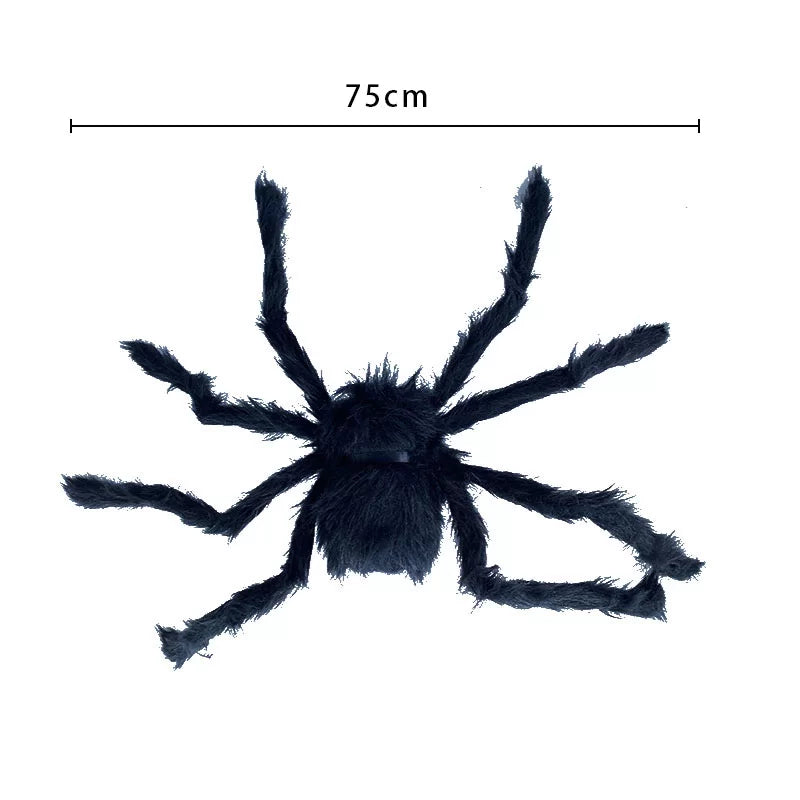 75cm Black Furry Spider