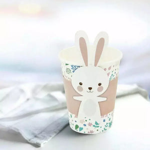 Easter Bunny Paper Cups & Wraps 8pk