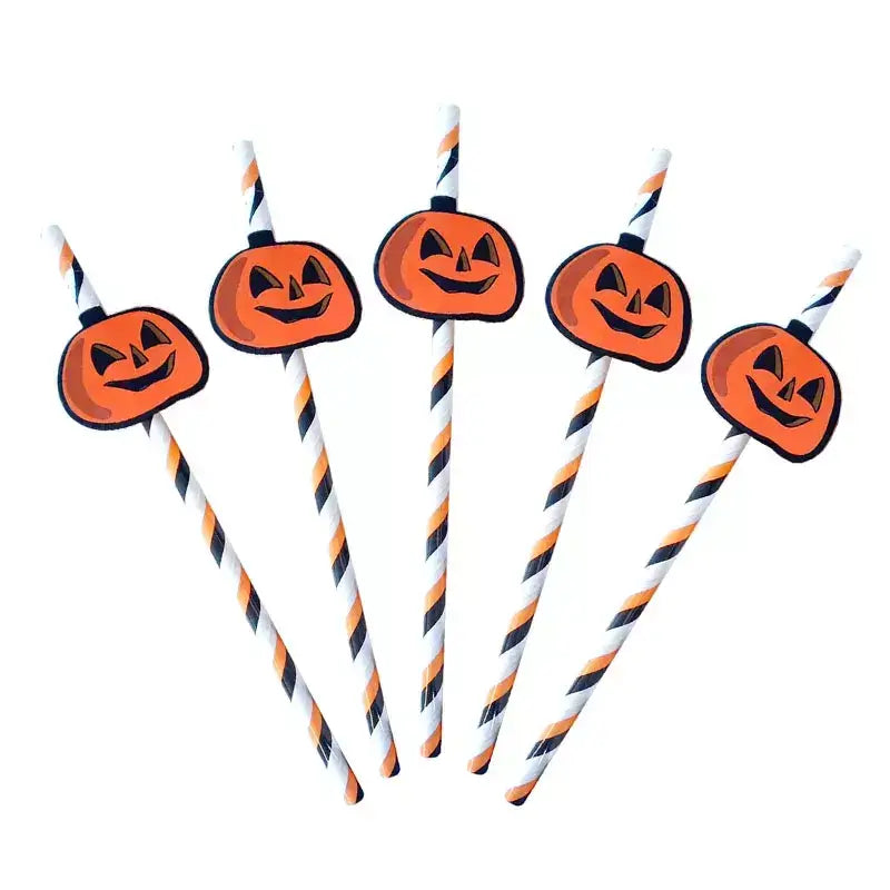 Halloween Drinking Paper Straws 5pk